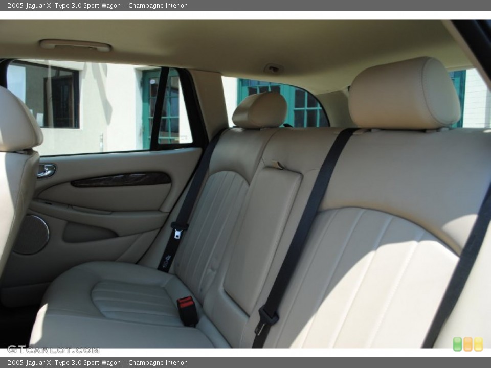 Champagne Interior Rear Seat for the 2005 Jaguar X-Type 3.0 Sport Wagon #67928036