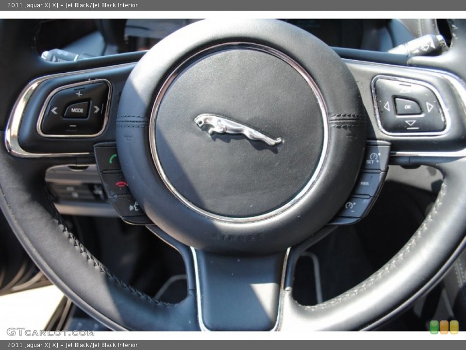 Jet Black/Jet Black Interior Controls for the 2011 Jaguar XJ XJ #67928201