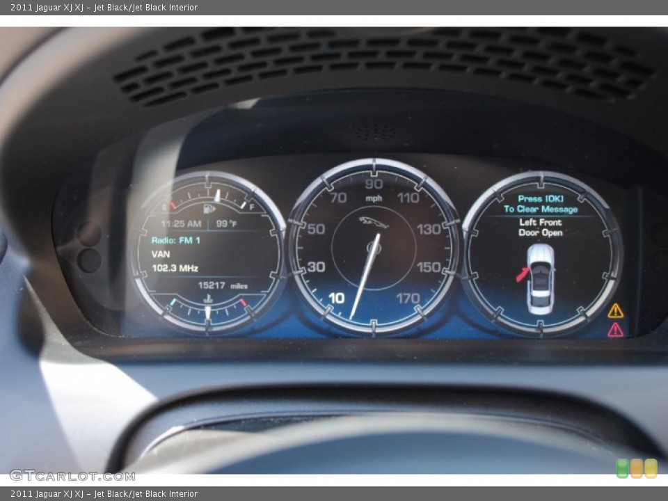 Jet Black/Jet Black Interior Gauges for the 2011 Jaguar XJ XJ #67928285