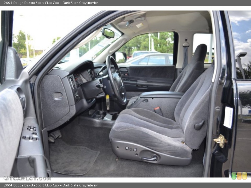 Dark Slate Gray Interior Prime Interior for the 2004 Dodge Dakota Sport Club Cab #67929593