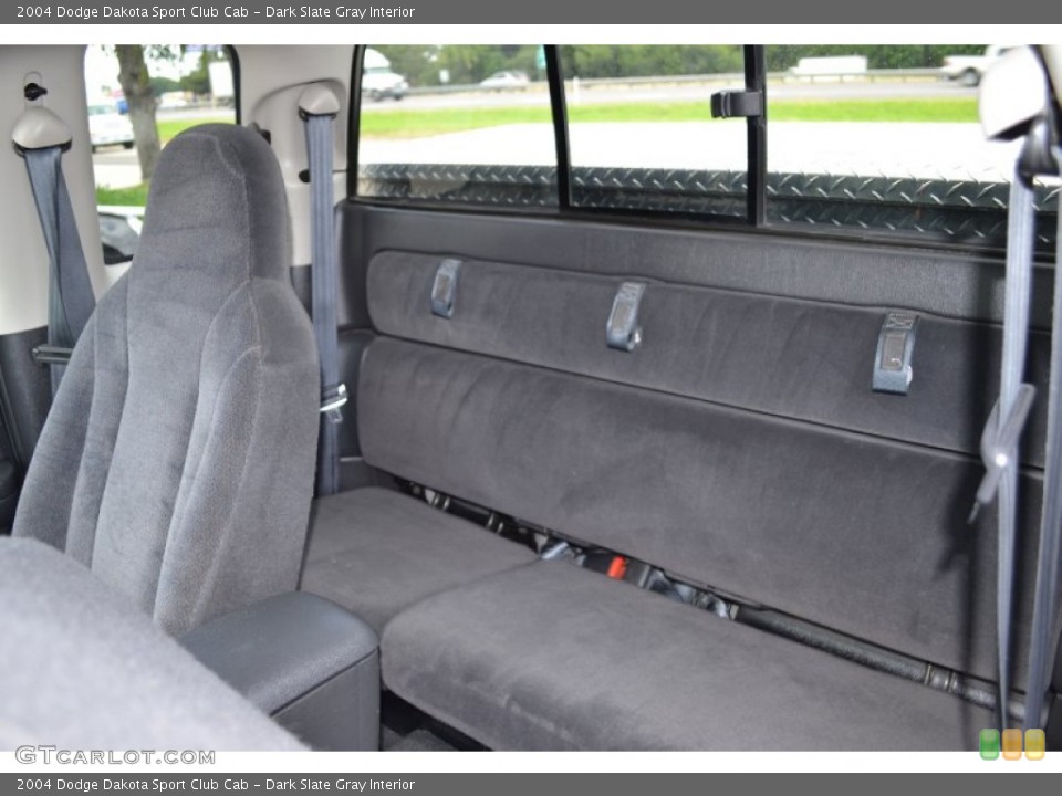 Dark Slate Gray Interior Rear Seat for the 2004 Dodge Dakota Sport Club Cab #67929602