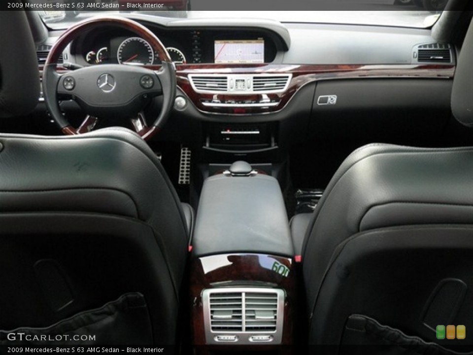 Black Interior Dashboard for the 2009 Mercedes-Benz S 63 AMG Sedan #67929767