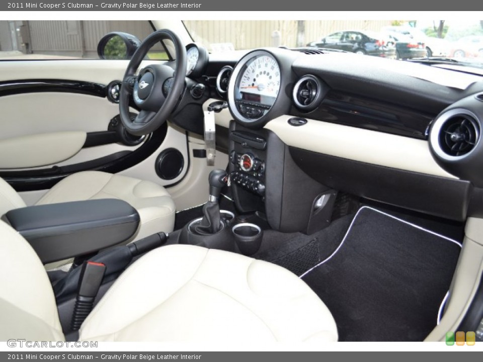 Gravity Polar Beige Leather Interior Dashboard for the 2011 Mini Cooper S Clubman #67929875