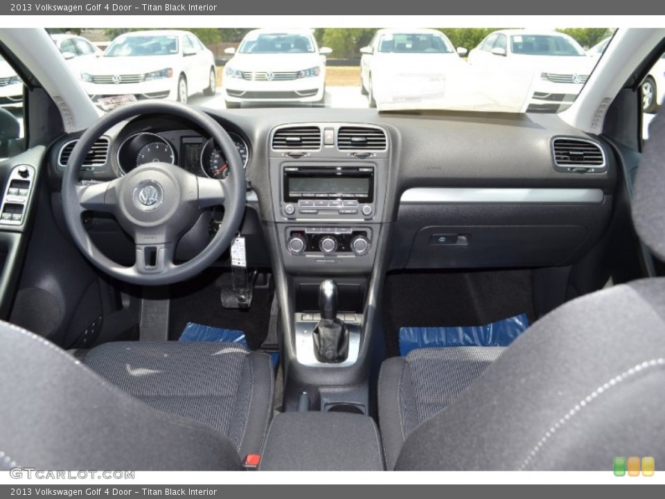 Titan Black Interior Prime Interior for the 2013 Volkswagen Golf 4 Door #67930376