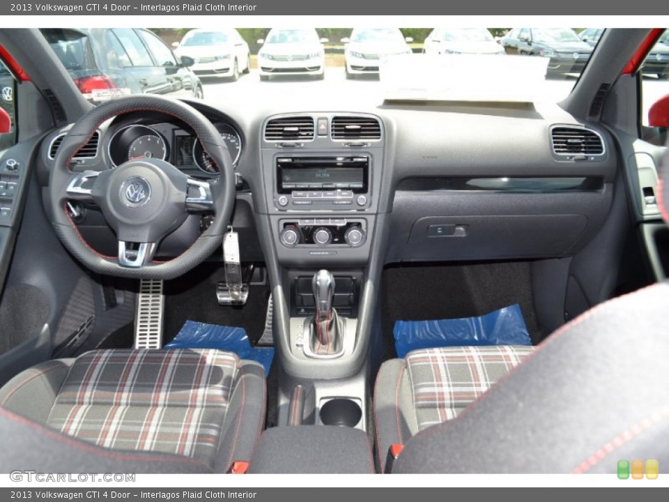Interlagos Plaid Cloth Interior Dashboard for the 2013 Volkswagen GTI 4 Door #67930541