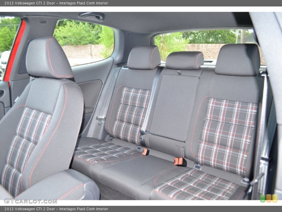 Interlagos Plaid Cloth Interior Rear Seat for the 2013 Volkswagen GTI 2 Door #67930808