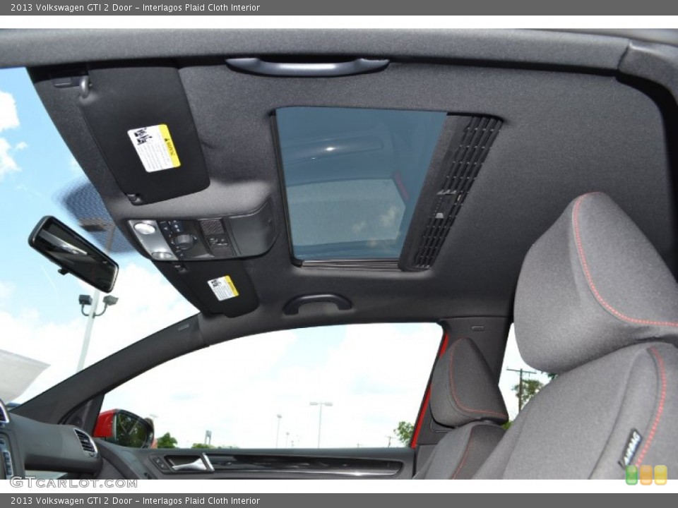 Interlagos Plaid Cloth Interior Sunroof for the 2013 Volkswagen GTI 2 Door #67930826