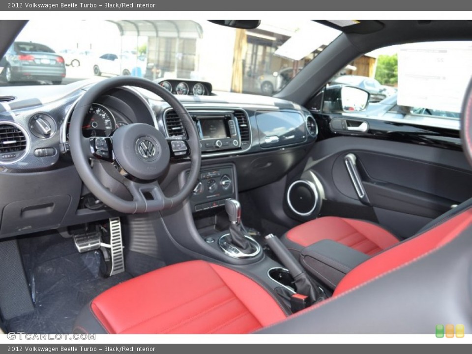 Black/Red Interior Prime Interior for the 2012 Volkswagen Beetle Turbo #67931909