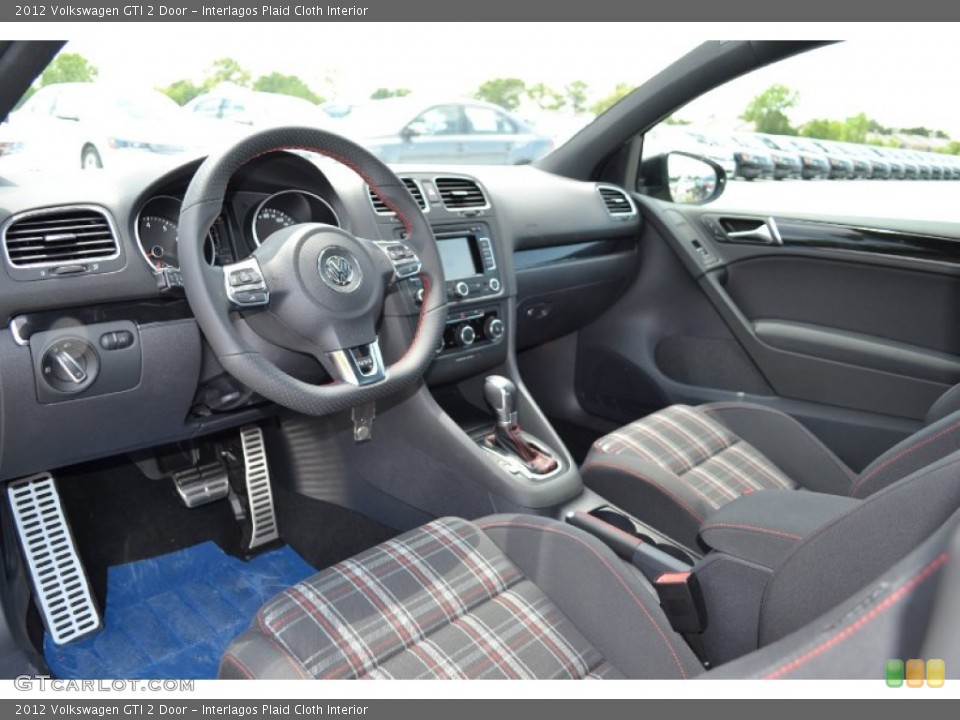 Interlagos Plaid Cloth 2012 Volkswagen GTI Interiors