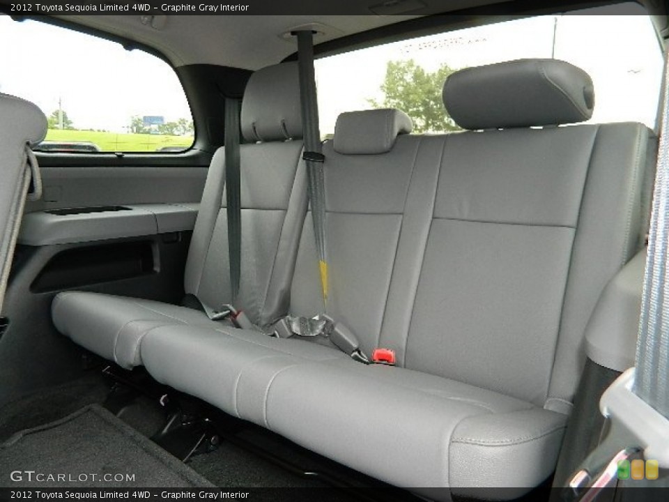 Graphite Gray Interior Rear Seat for the 2012 Toyota Sequoia Limited 4WD #67933256