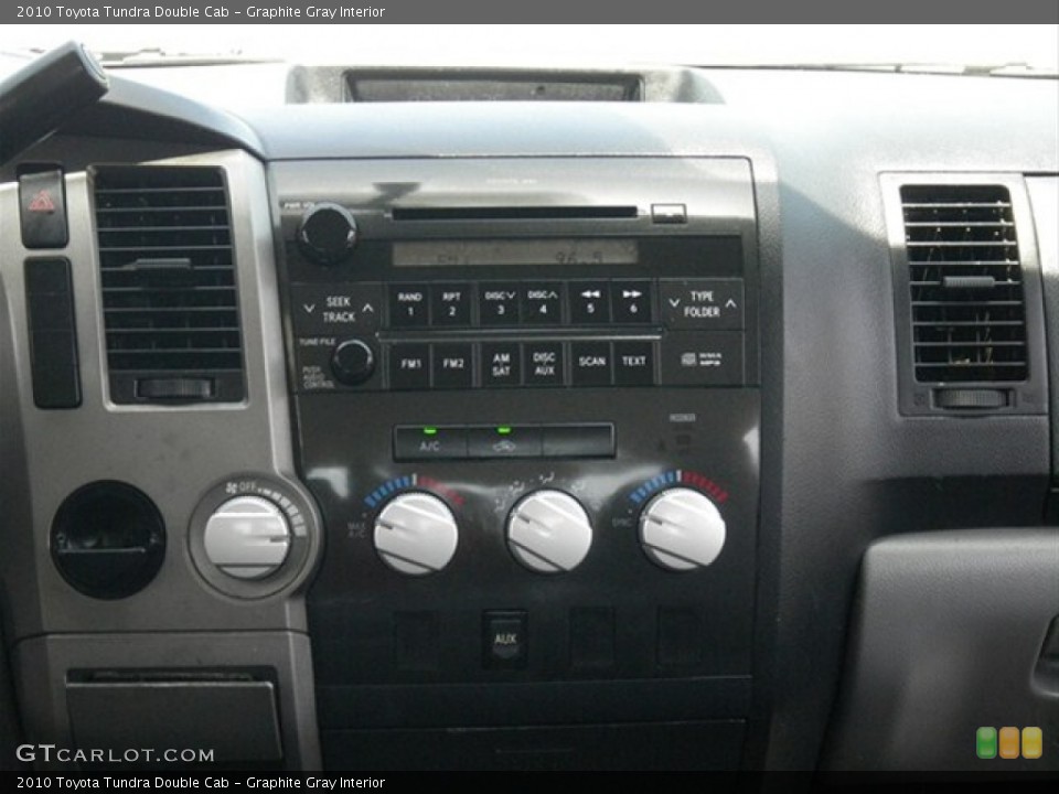 Graphite Gray Interior Controls for the 2010 Toyota Tundra Double Cab #67933514