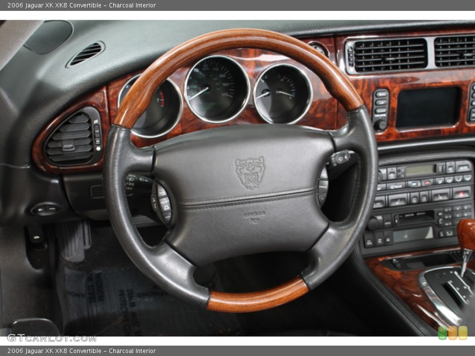 Charcoal Interior Steering Wheel for the 2006 Jaguar XK XK8 Convertible #67935200