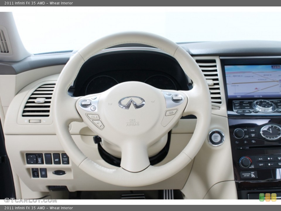 Wheat Interior Steering Wheel for the 2011 Infiniti FX 35 AWD #67936268