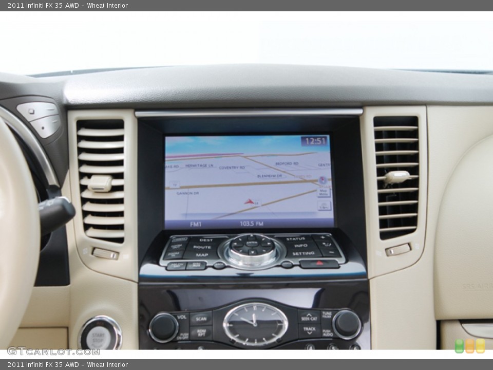 Wheat Interior Navigation for the 2011 Infiniti FX 35 AWD #67936304