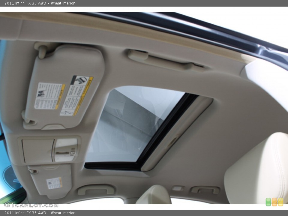 Wheat Interior Sunroof for the 2011 Infiniti FX 35 AWD #67936463