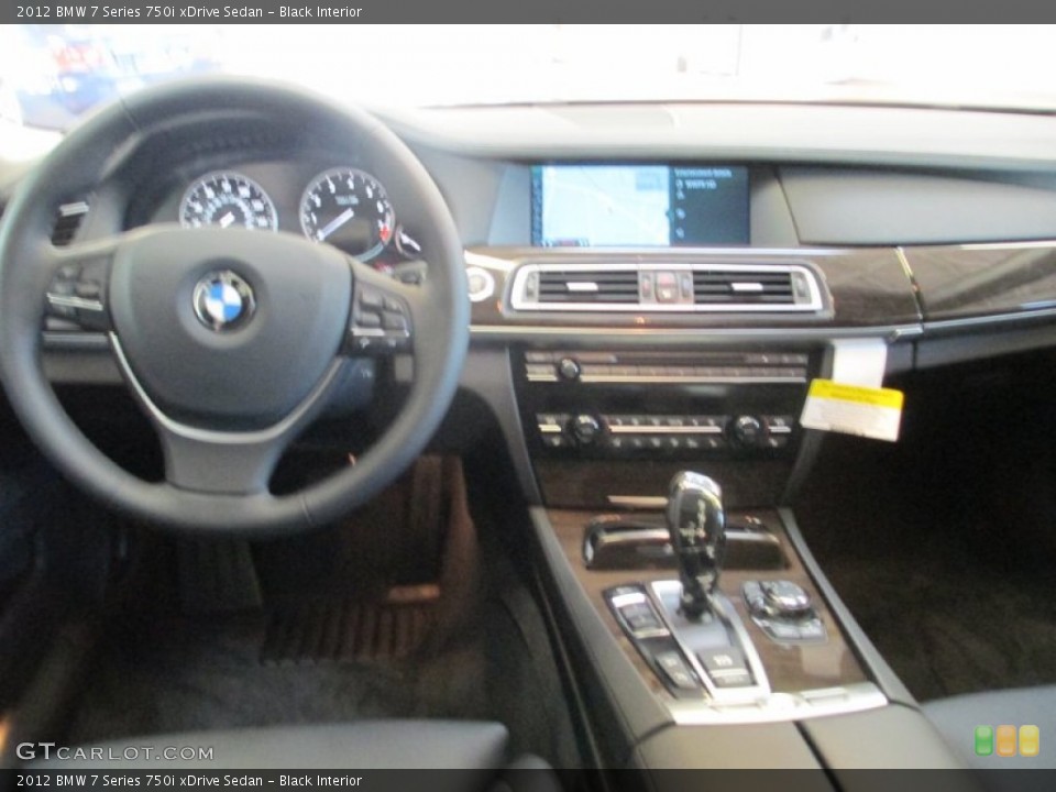 Black Interior Dashboard for the 2012 BMW 7 Series 750i xDrive Sedan #67937462