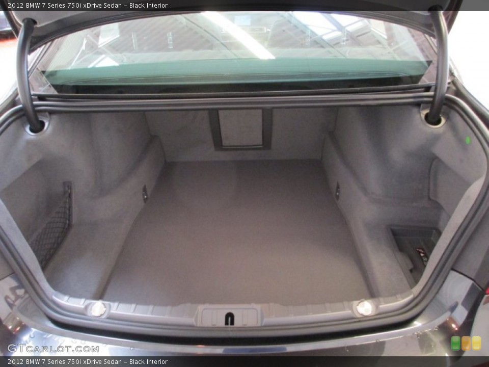 Black Interior Trunk for the 2012 BMW 7 Series 750i xDrive Sedan #67937512