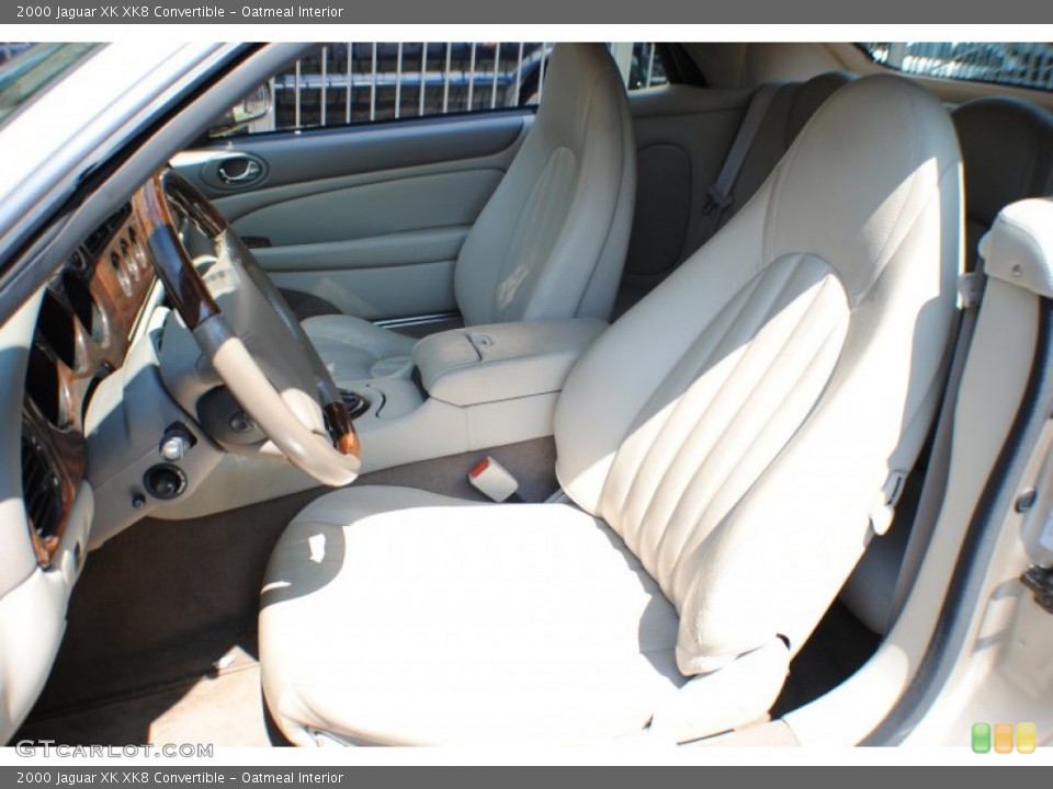 Oatmeal Interior Front Seat for the 2000 Jaguar XK XK8 Convertible #67939781