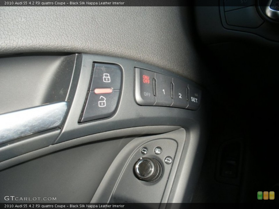 Black Silk Nappa Leather Interior Controls for the 2010 Audi S5 4.2 FSI quattro Coupe #67940003