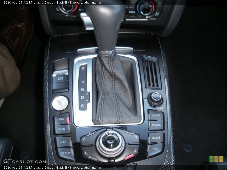 Black Silk Nappa Leather Interior Transmission for the 2010 Audi S5 4.2 FSI quattro Coupe #67940102