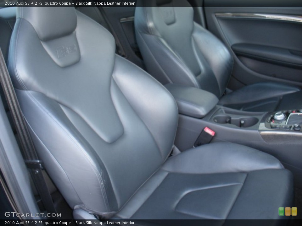 Black Silk Nappa Leather Interior Front Seat for the 2010 Audi S5 4.2 FSI quattro Coupe #67940150