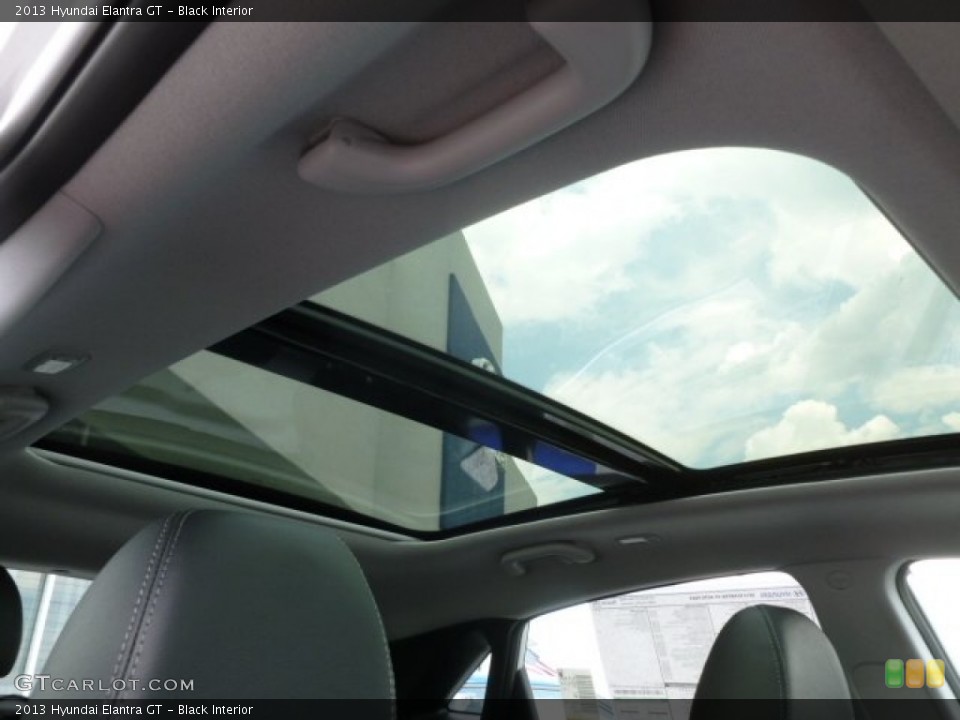 Black Interior Sunroof for the 2013 Hyundai Elantra GT #67940417