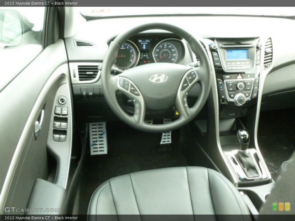 Black Interior Dashboard for the 2013 Hyundai Elantra GT #67940447