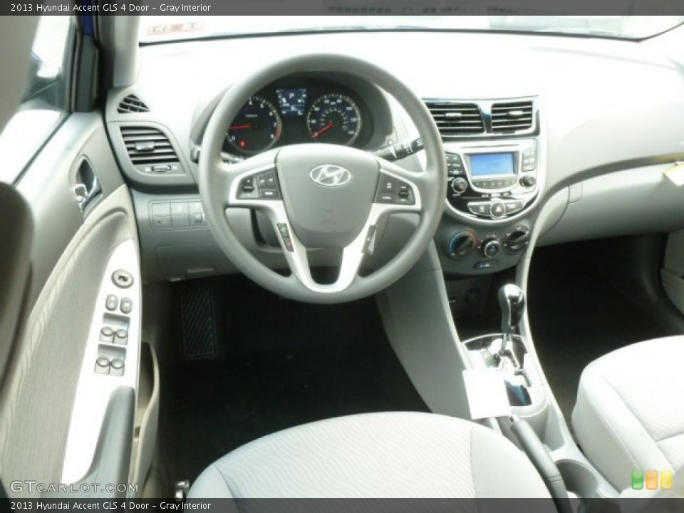 Gray Interior Dashboard for the 2013 Hyundai Accent GLS 4 Door #67940798