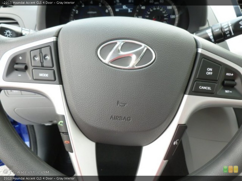 Gray Interior Controls for the 2013 Hyundai Accent GLS 4 Door #67940840