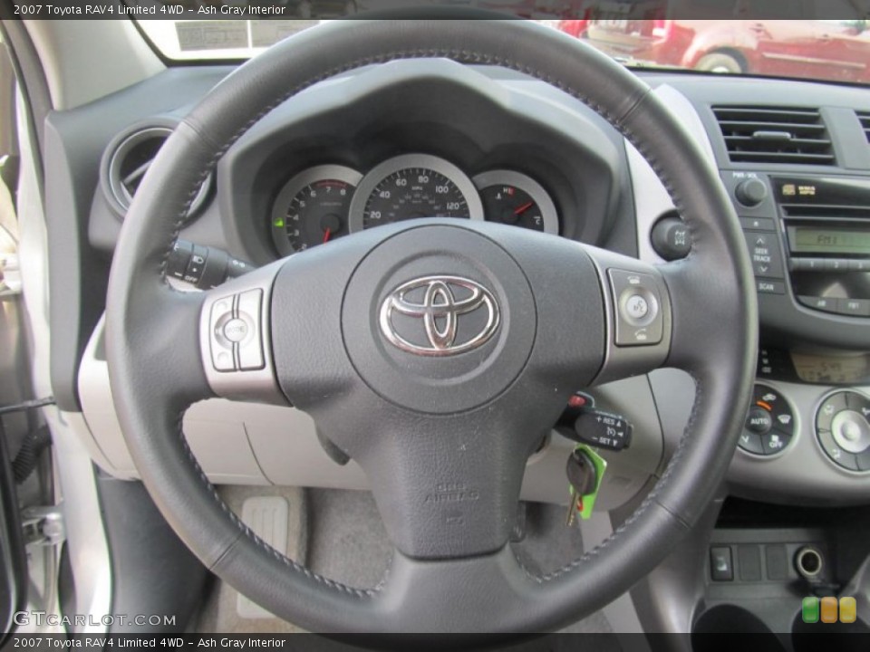 Ash Gray Interior Steering Wheel for the 2007 Toyota RAV4 Limited 4WD #67943804