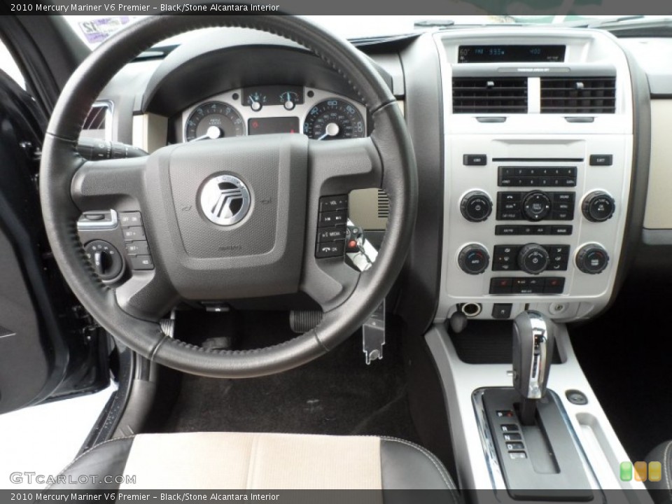Black/Stone Alcantara Interior Dashboard for the 2010 Mercury Mariner V6 Premier #67944878