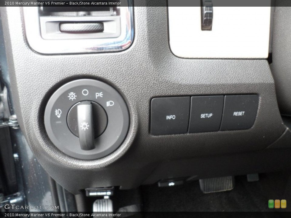 Black/Stone Alcantara Interior Controls for the 2010 Mercury Mariner V6 Premier #67944944