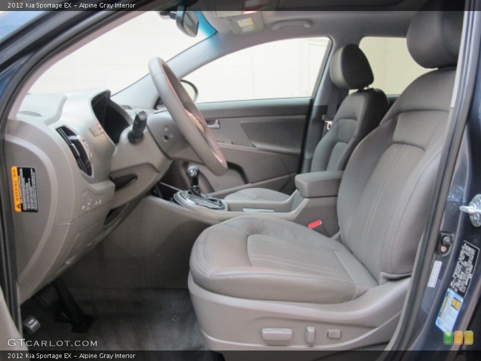 Alpine Gray Interior Front Seat for the 2012 Kia Sportage EX #67945058