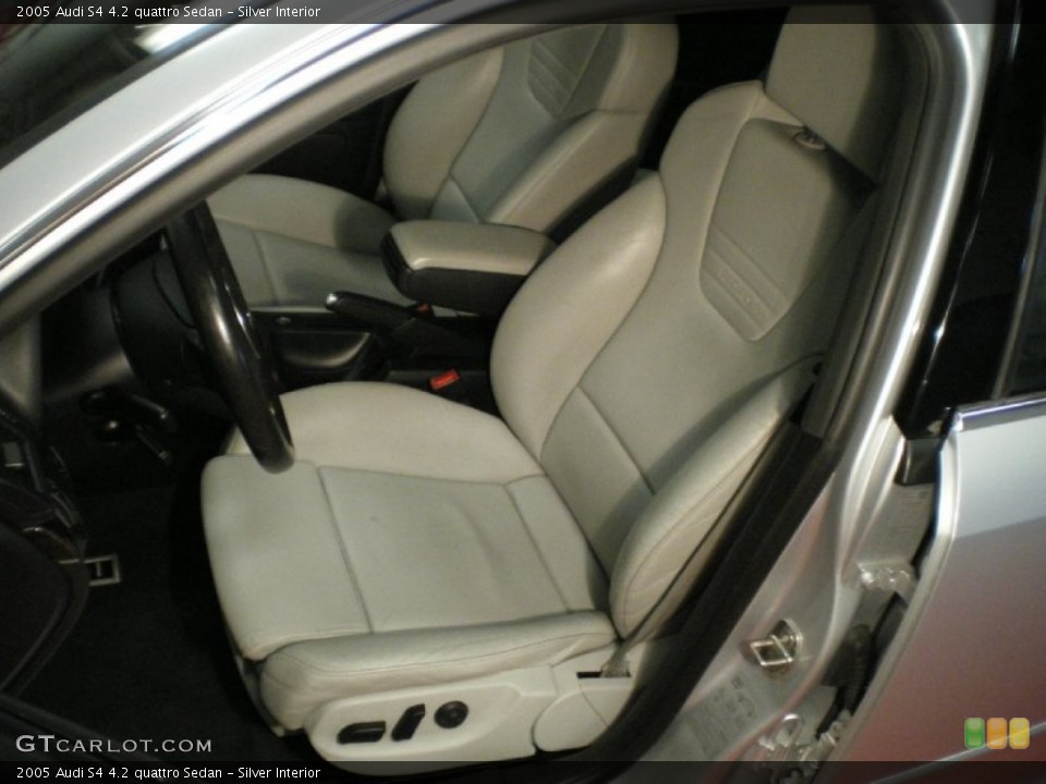 Silver Interior Front Seat for the 2005 Audi S4 4.2 quattro Sedan #67945175