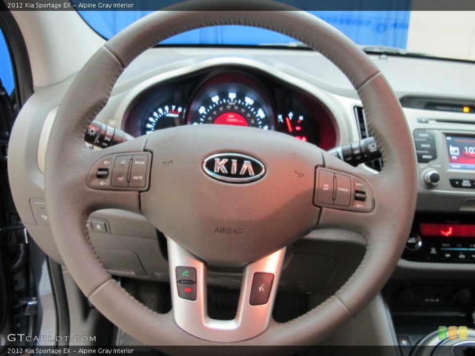 Alpine Gray Interior Steering Wheel for the 2012 Kia Sportage EX #67945214
