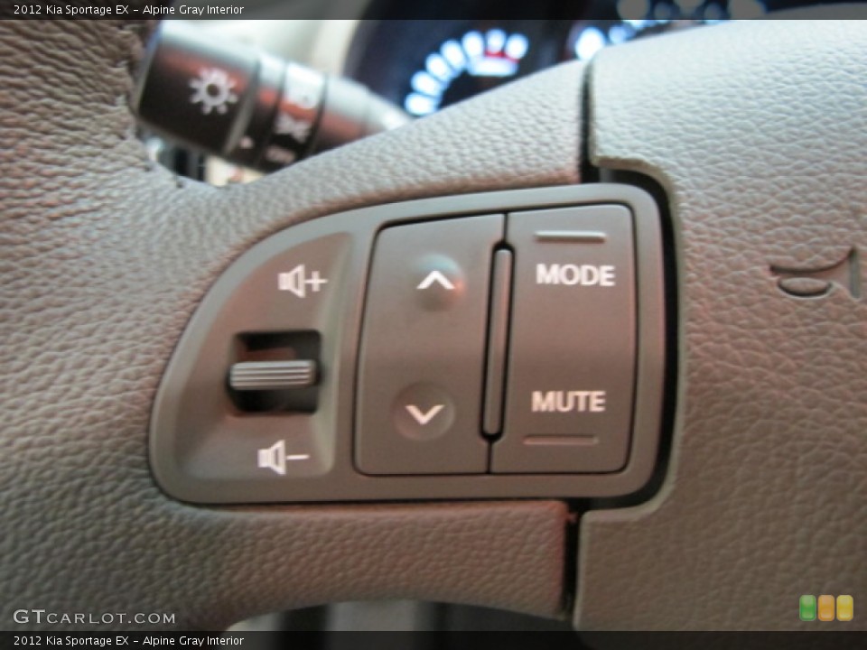 Alpine Gray Interior Controls for the 2012 Kia Sportage EX #67945244