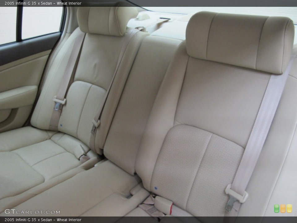 Wheat Interior Rear Seat for the 2005 Infiniti G 35 x Sedan #67946219