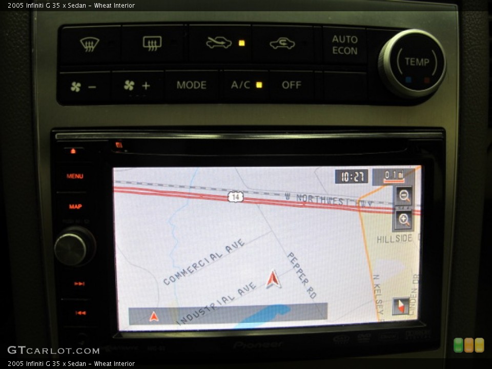 Wheat Interior Navigation for the 2005 Infiniti G 35 x Sedan #67946324