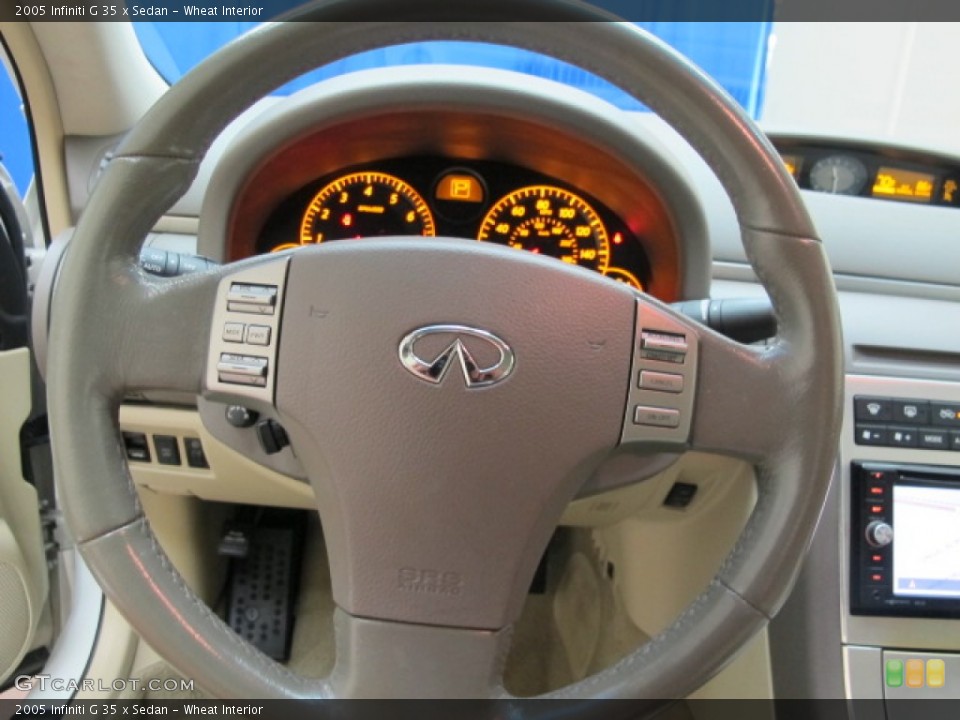 Wheat Interior Steering Wheel for the 2005 Infiniti G 35 x Sedan #67946358