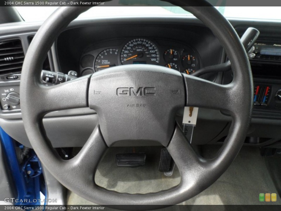 Dark Pewter Interior Steering Wheel for the 2004 GMC Sierra 1500 Regular Cab #67946801