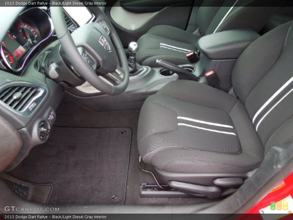 Black/Light Diesel Gray Interior Photo for the 2013 Dodge Dart Rallye #67947491