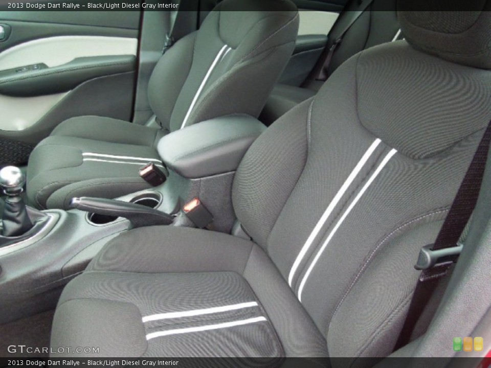 Black/Light Diesel Gray Interior Front Seat for the 2013 Dodge Dart Rallye #67947500