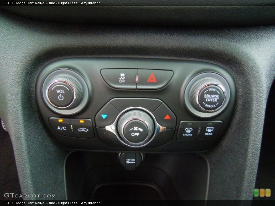 Black/Light Diesel Gray Interior Controls for the 2013 Dodge Dart Rallye #67947524