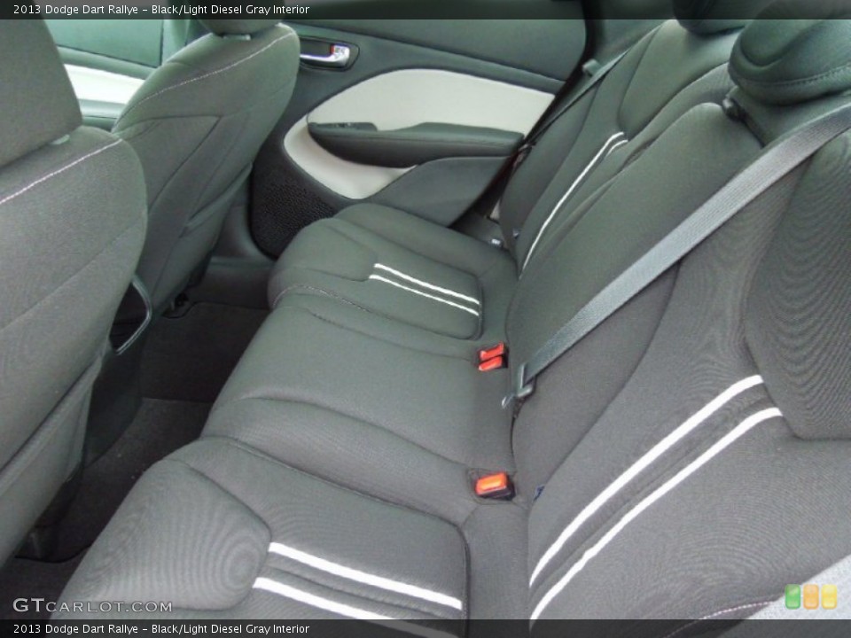 Black/Light Diesel Gray Interior Rear Seat for the 2013 Dodge Dart Rallye #67947584