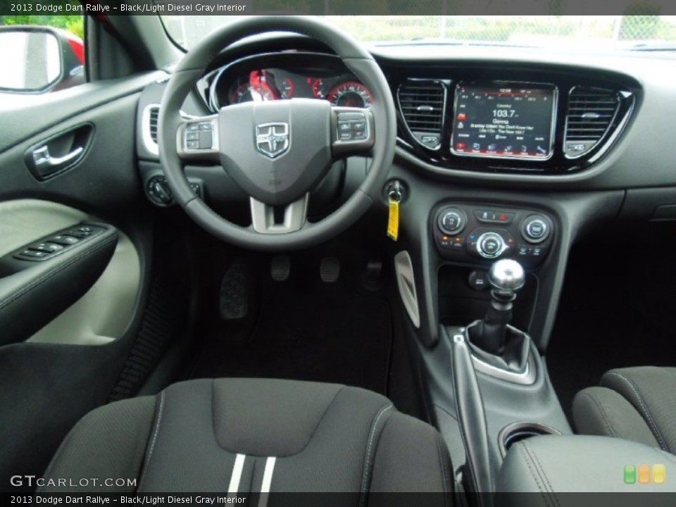 Black/Light Diesel Gray Interior Dashboard for the 2013 Dodge Dart Rallye #67947590