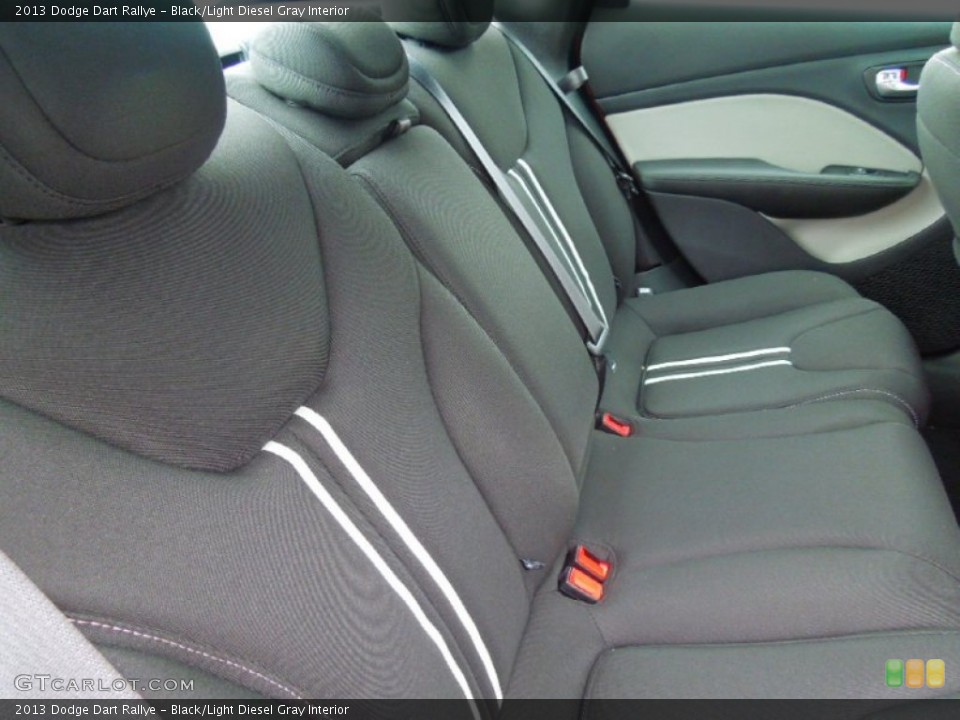 Black/Light Diesel Gray Interior Rear Seat for the 2013 Dodge Dart Rallye #67947620