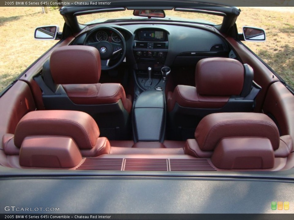 Chateau Red Interior Photo for the 2005 BMW 6 Series 645i Convertible #67947645