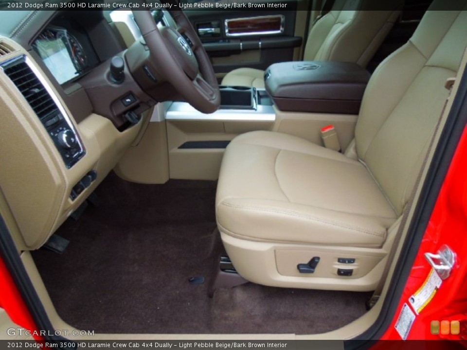 Light Pebble Beige/Bark Brown Interior Photo for the 2012 Dodge Ram 3500 HD Laramie Crew Cab 4x4 Dually #67947755