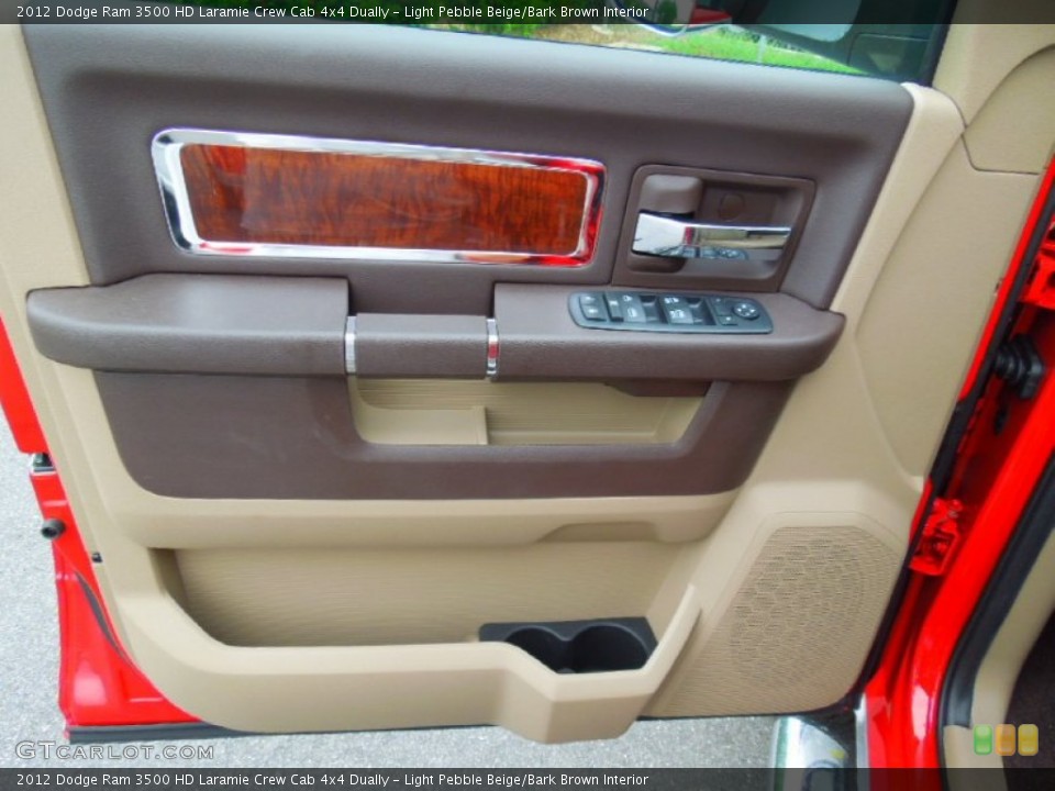 Light Pebble Beige/Bark Brown Interior Door Panel for the 2012 Dodge Ram 3500 HD Laramie Crew Cab 4x4 Dually #67947770