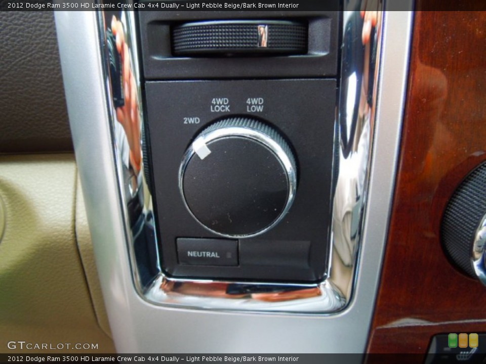 Light Pebble Beige/Bark Brown Interior Controls for the 2012 Dodge Ram 3500 HD Laramie Crew Cab 4x4 Dually #67947797